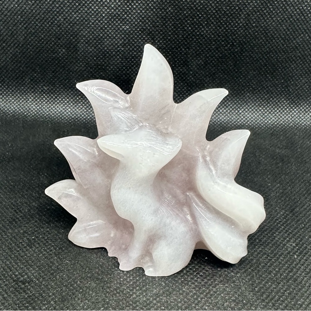 Pink Agate Ninetail Fox